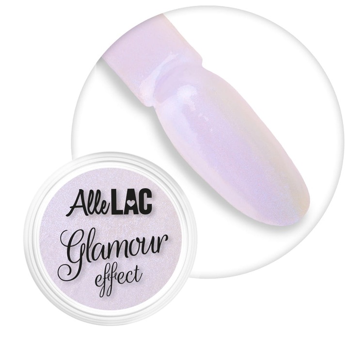 Pudra pentru unghii, AlleLac, Glamour Effect Nr 5, 1g, perlat