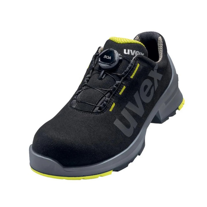 Pantofi de protectie UVEX 1 BOA® S2 SRC, marime 35, negru/gri/verde