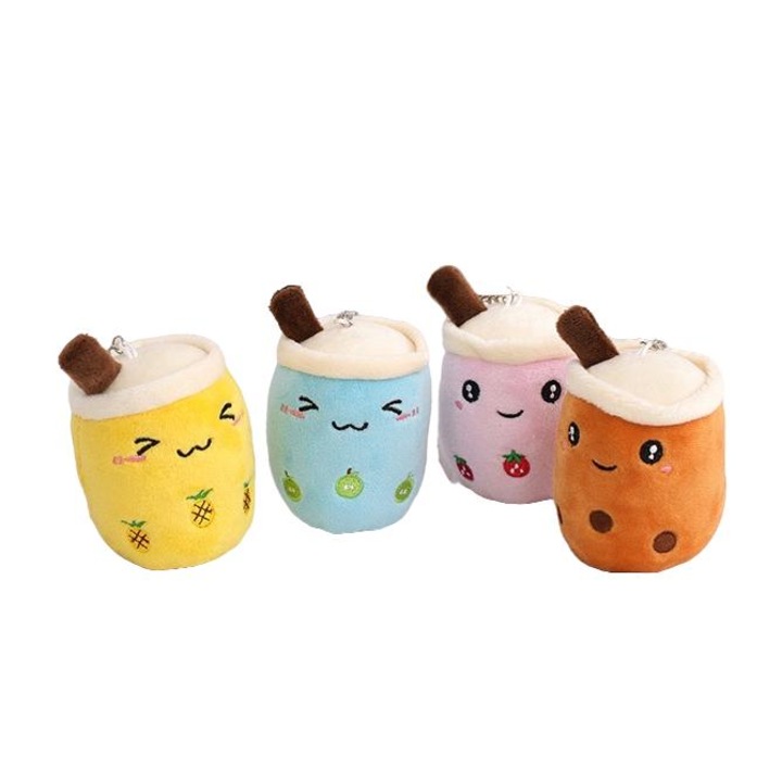 Set 30 Brelocuri Bubble Tea EFE UNIVERSE, Plus, 3D, Multicolor, Dimensiuni Compaccte