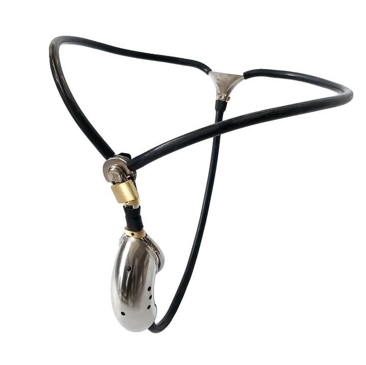 Dispozitiv de castitate, ajustabil, o unitate, otel inoxidabil, 90-110cm