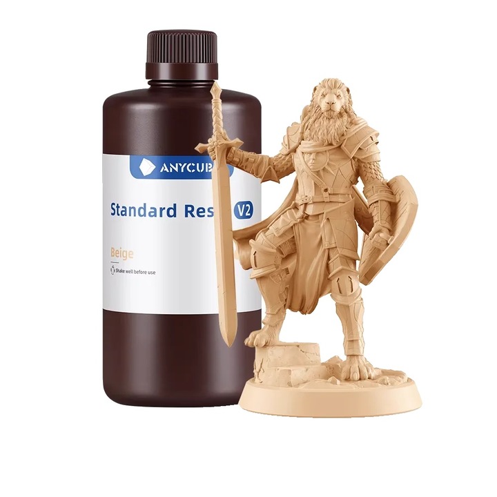 3D nyomtatógyanta, folyékony formula, LCD nyomtatókkal kompatibilis, 20 kg V2 bézs