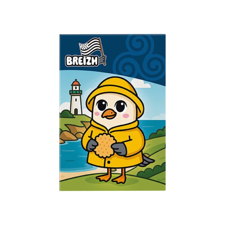 Mágnes ABYstyle, Mouette Breizh Kawaii, 5, 5 x 8 cm
