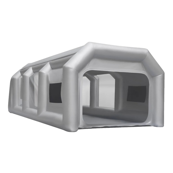 Надуваема бояджийска кабина, светло сива, 14,25 кг, правоъгълни размери