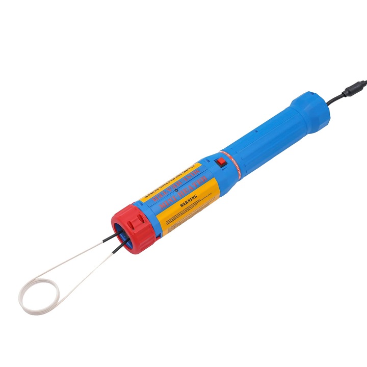 Mágneses indukciós fűtőtest, 1100 W, kompakt és hordozható kialakítás, kék