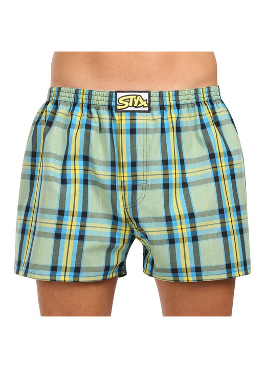 Boxeri scurti barbatesti Styx, verde, cauciuc, M INTL