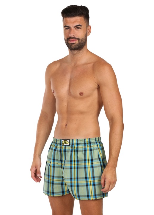 Boxeri barbatesti Styx A1103, multicolor, 100% bumbac, confortabil