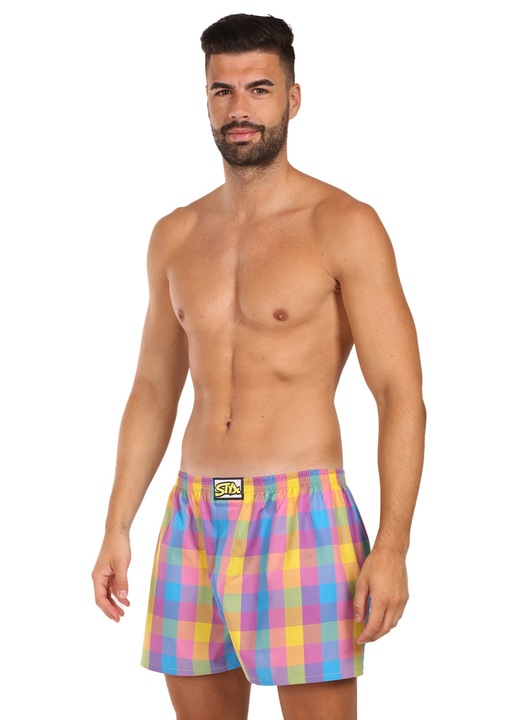 Boxeri barbatesti Styx, multicolor, 100% bumbac, confort maxim