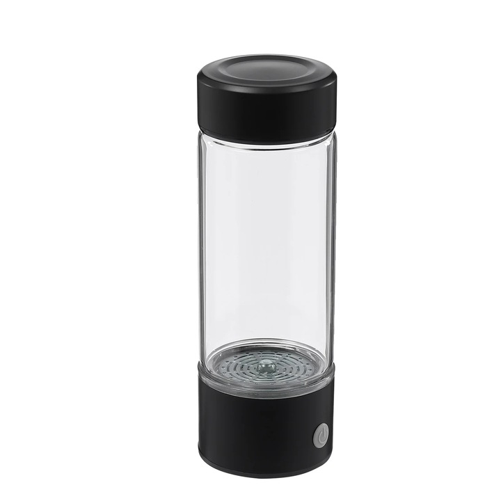 Генератор на водородна вода, преносим, 1000mAh, черен, 401-500ml