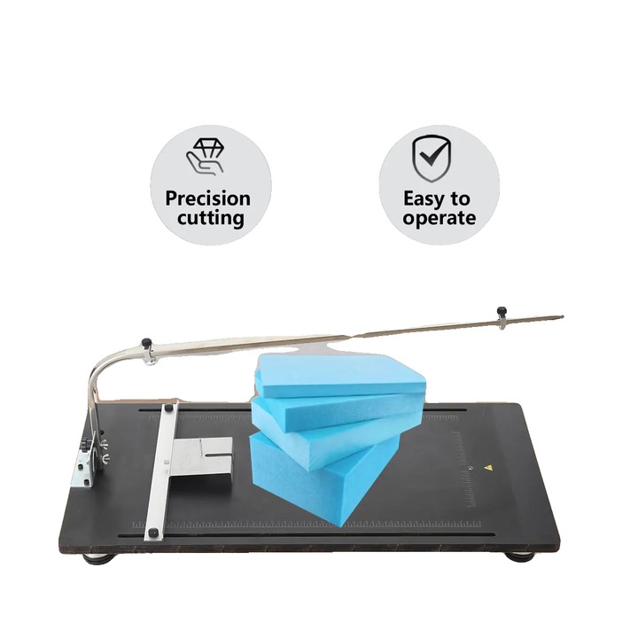 Masina de taiat spuma, tehnologie cu fir incins, suport de lucru ajustabil, control al temperaturii, polistiren, set.