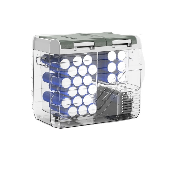 Frigider portabil, 40L, design eficient energetic, 2 zone de racire