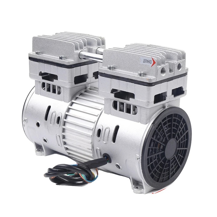 Compresor de aer, eficient, fara ulei, argintiu, 750W, 145L/min