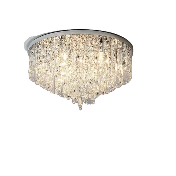 Mennyezeti lámpa, 8 fényforrás, króm, 40 cm, 6 W, háromszínű