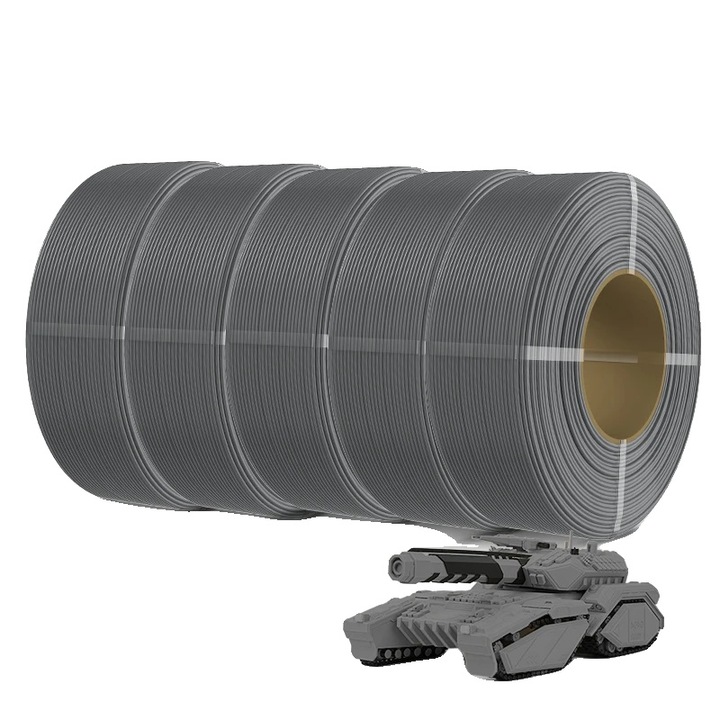 Filament 3D, PETG, szürke, 1.75mm, fogyóeszköz készlet