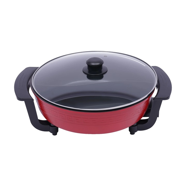 Hot Pot, Tapadásmentes Alumínium, Állítható Hőmérséklet Szabályozás, MULTI, 31x7cm, 6L Űrtartalom