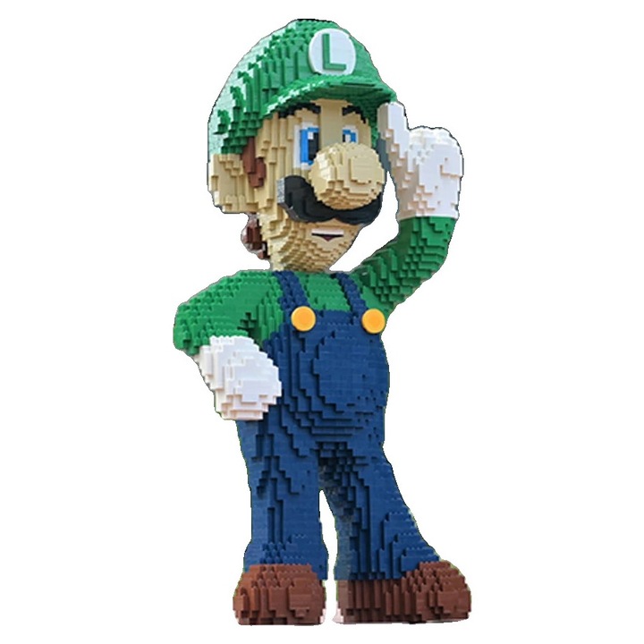 Конструктор, 4892 бр., самозаключващи се блокчета, ABS пластмаса, многоцветен