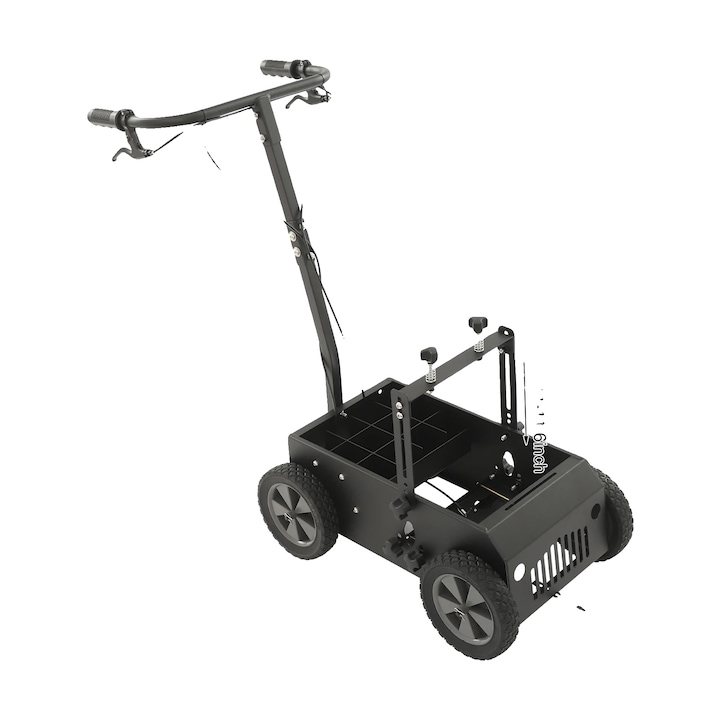 Masina de trasat linii, inaltime ajustabila, trasare dubla, neagra, 62.9x39.3x86.8cm