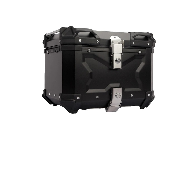 Portbagaj motocicleta, capacitate 45-55 litri, design impermeabil, negru