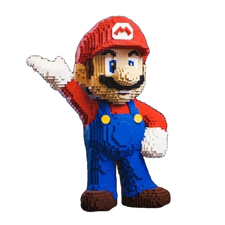 Set de constructie 4598 piese, blocuri auto-blocante, plastic ABS, compatibil cu sisteme standard de constructie