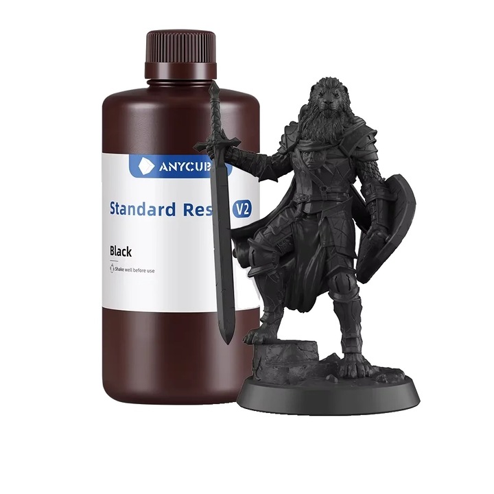 3D gyanta, 20 kg V2, fekete, folyékony formula, LCD nyomtatókkal kompatibilis