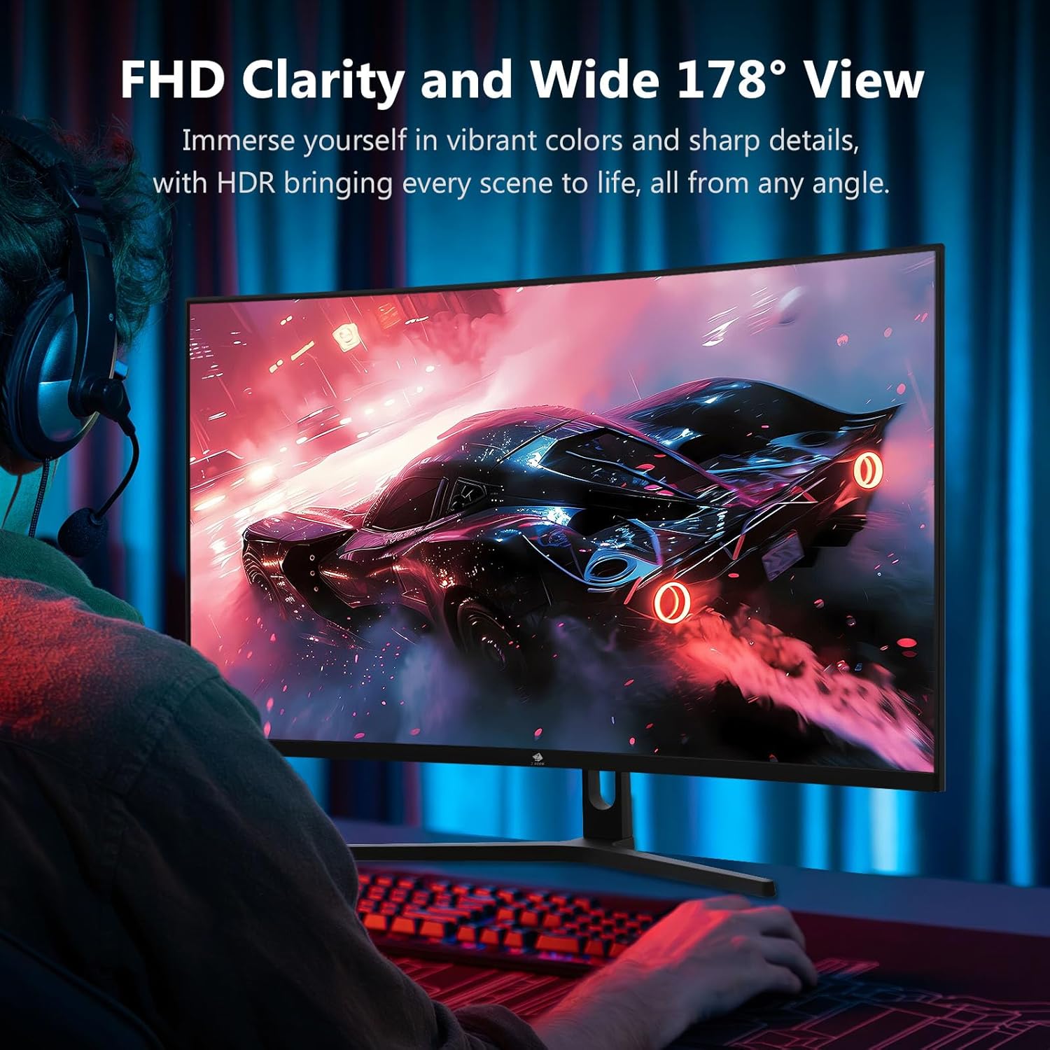 Curved Gaming Monitor Z-Edge UG32P 32 inch, FHD 1080P 240Hz,1500R
