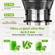 Storcator - Storcator presat la rece, rezervor de 147 mm, motor de 400 wati | Randament ridicat al sucului si retentie de nutrienti | capacitate de 1,8 litri cu 2 cani
