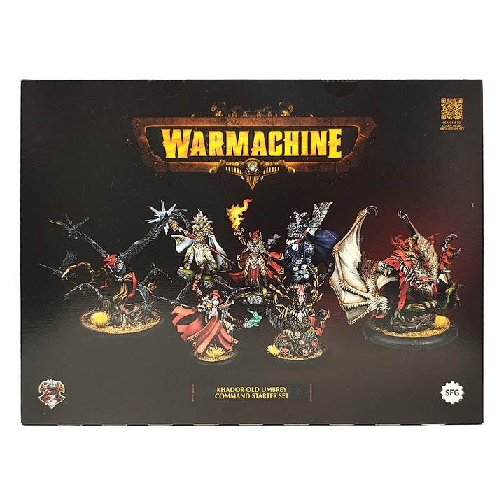 Extensie de joc Warmachine, Khador Old Umbrey Command Starter, Steamforge Games, 7 modele de asamblat, gri