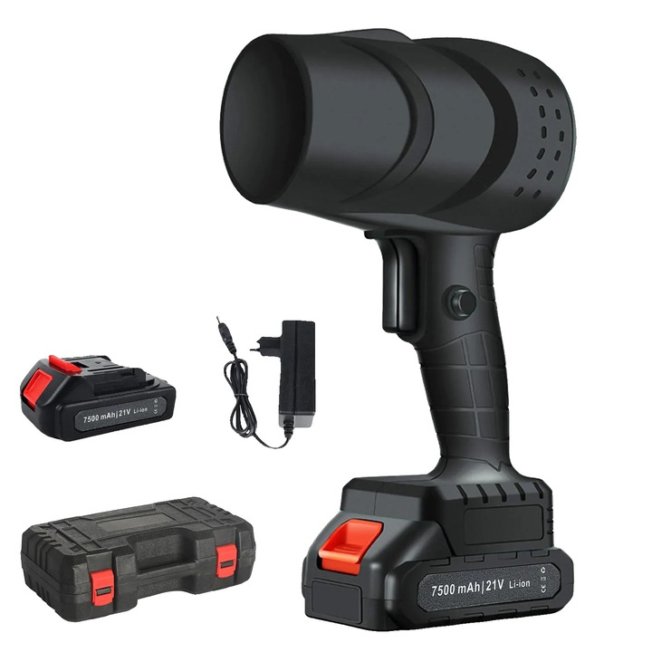 Suflanta electrica de aer, performanta de mare viteza, functionare wireless, 1 baterie neagra, UE