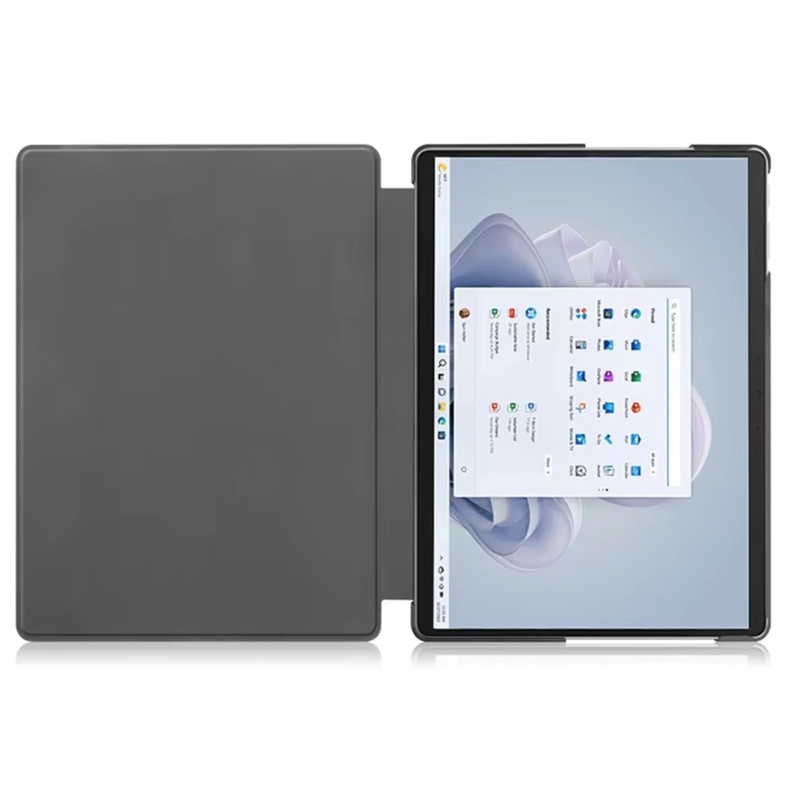 Husa din Piele Ecologica pentru Microsoft Surface Pro 13" – Neagra, Suport Integrat, Inchidere Magnetica, Microfleece, Set cu Tastatura