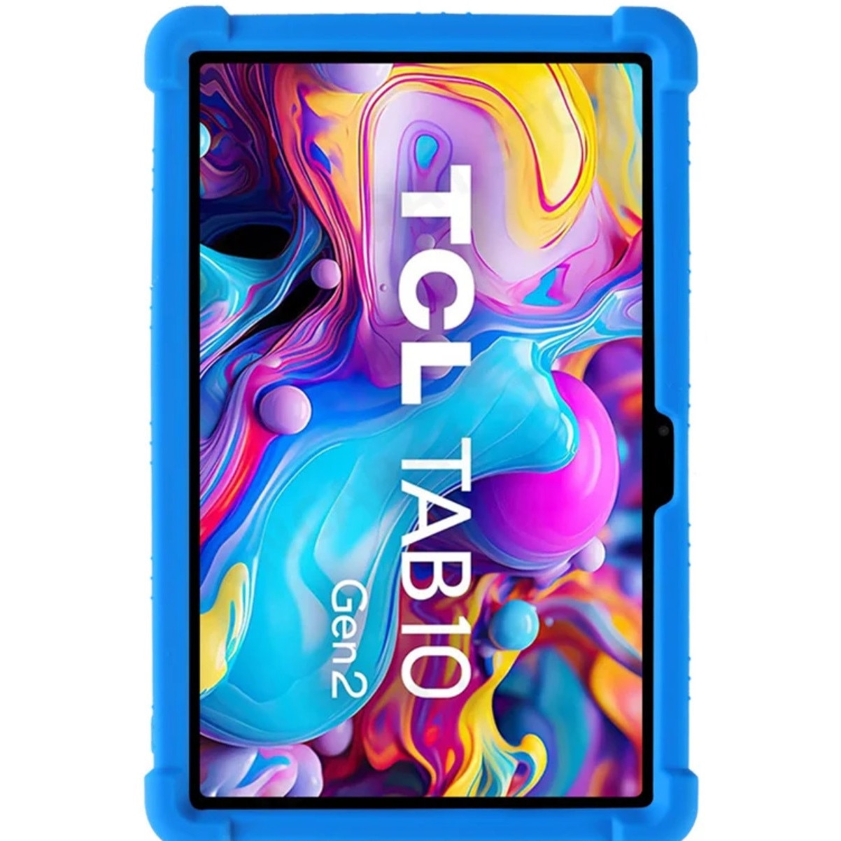 Husa din silicon EtuiTab pentru TCL Tab 10 Gen2, antiderapanta, suport incorporat, negru, 10.36 inch