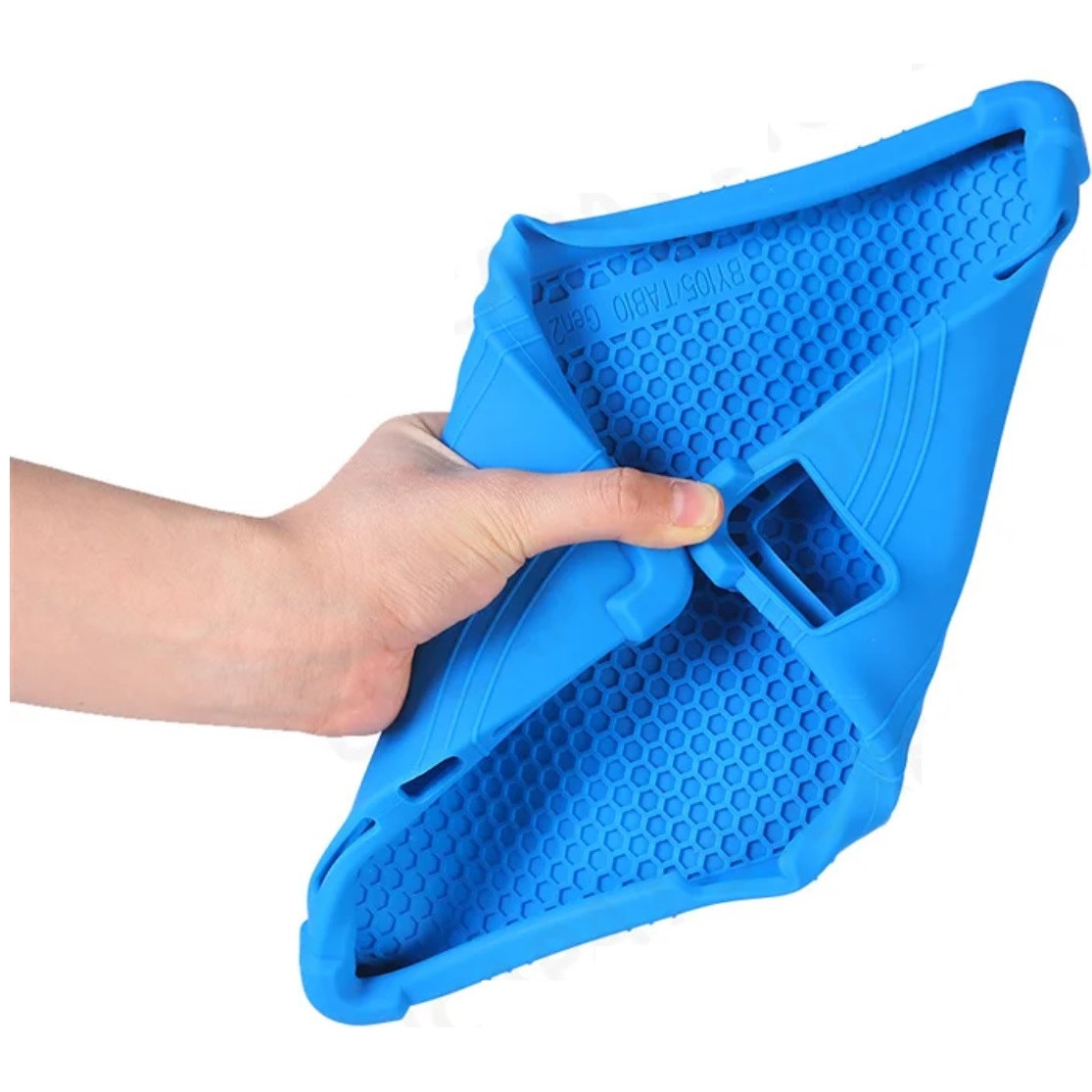 Husa din silicon EtuiTab pentru TCL Tab 10 Gen2, antiderapanta, suport incorporat, negru, 10.36 inch