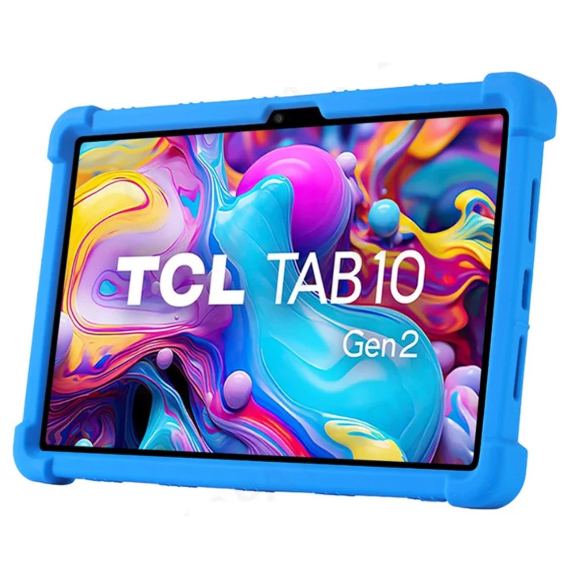 Husa din silicon EtuiTab pentru TCL Tab 10 Gen2, antiderapanta, suport incorporat, negru, 10.36 inch