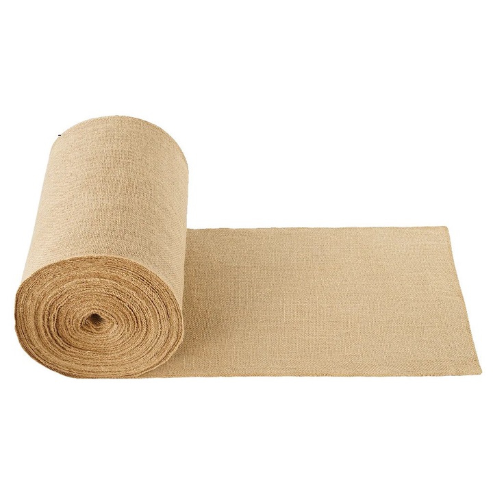 Rola de tesatura din iuta naturala, 14inx150ft, rezistenta pentru crafting si gradinarit, set de 2 bucati