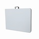 Masa pliabila 4 persoane din otel si HDPE MESTERINO KJC2061, 180x70x74 cm, culoare alba