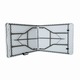 Masa pliabila 4 persoane din otel si HDPE MESTERINO KJC2061, 180x70x74 cm, culoare alba
