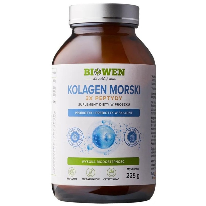 Biowen Marine Collagen 3x Peptides (collagen type I and III) - 225 g