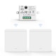 Set Intrerupator wireless, RF 433 MHz, cu2 Comutatoare, 10A, 30m Raza de Actiune, Montaj Simplu, Control prin Telecomanda, pentru Casa, Birou, Garaj