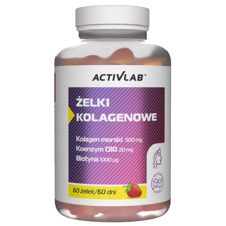 Activlab Colagen gels, capsuni - 60 bucati