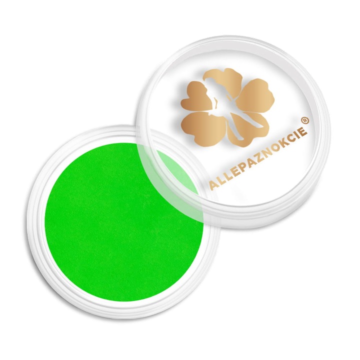 Pigment neon UV pentru unghii, Allepaznokcie, Nr 02, 0,6 g, verde