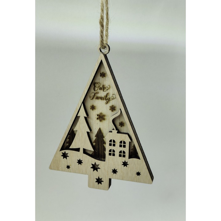 Glob din Lemn in Forma de Brad - Casa cu Brad