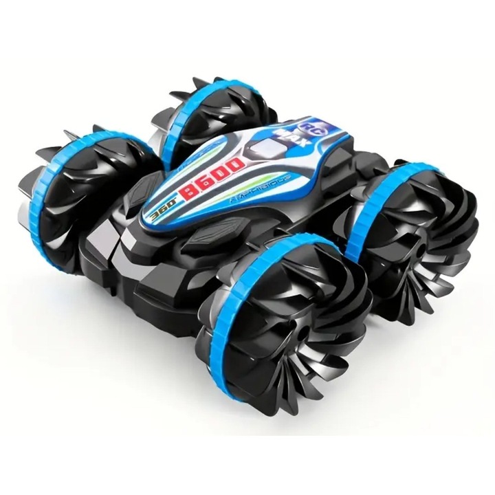 Masinuta Weishengda cu telecomanda tip ceas, negru/albastru