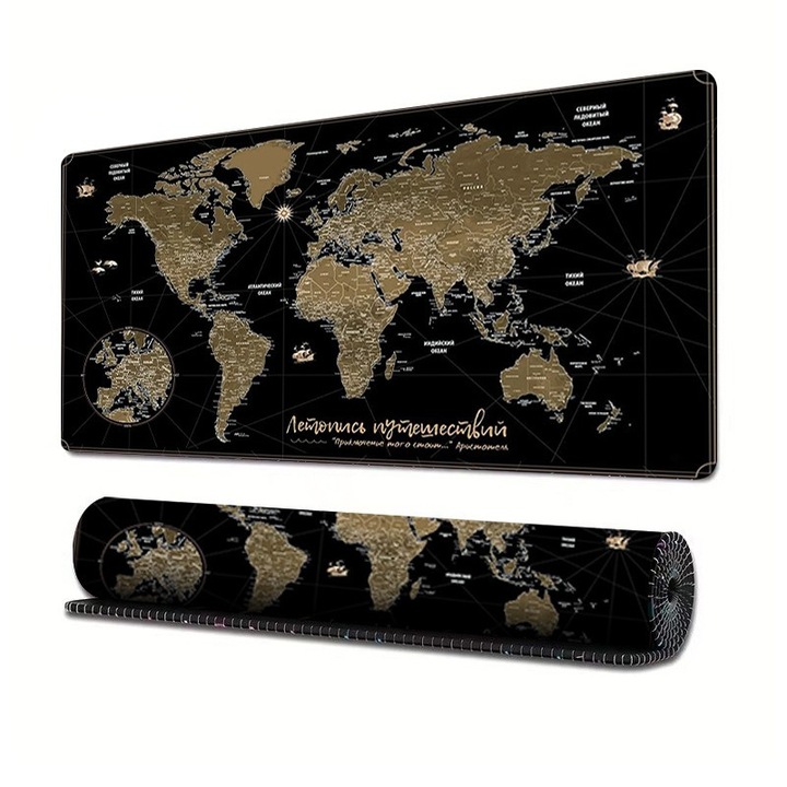 Mousepad gaming XXL – 80×30 cm, antiderapant, design modern, pentru birou si gaming