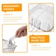Cos pentru prajit tip friteuza, din Inox, Maner Rabatabil, Forma Patrata, Ideal pentru prajirea si scurgerea alimentelor, 20 cm