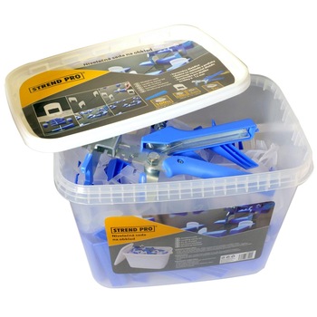 Set de nivelare si aliniere a placilor ceramice, cleste, 100 distantiere, 100 pene Set de nivelare si aliniere a placilor ceramice, cleste, 100 distantiere, 100 pene