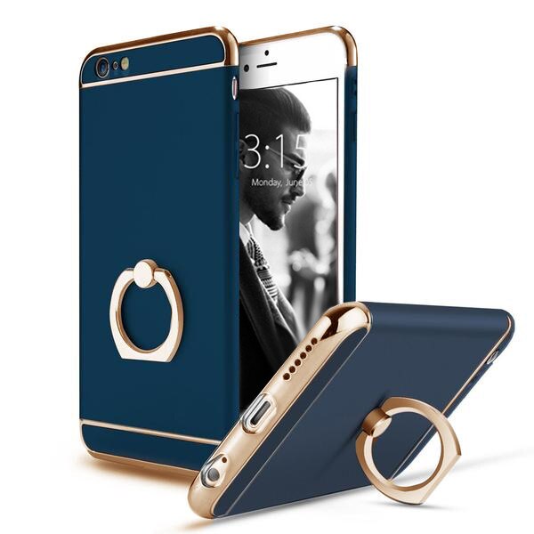 Husa telefon Iphone 6Plus /6S Plus ofera protectie 3in1 Ultrasubtire - Imperial Blue G Ring