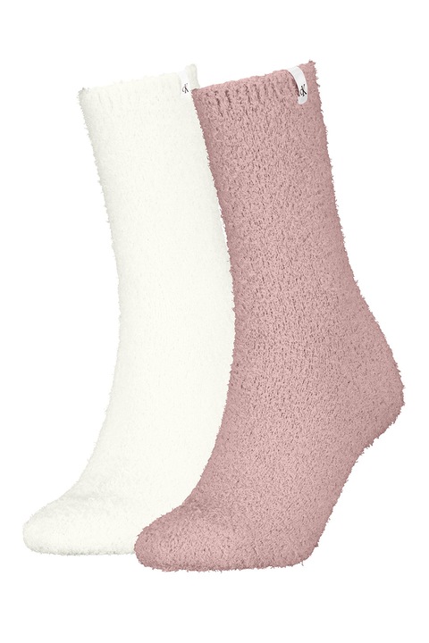 CALVIN KLEIN, Дълги чорапи - 2 чифта, Слонова кост/Прашно розово, One Size
