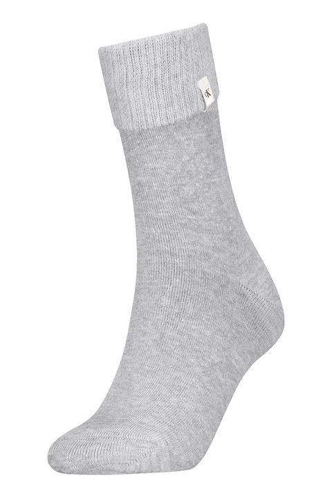 CALVIN KLEIN, Дълги чорапи, Светлосив меланж, One Size