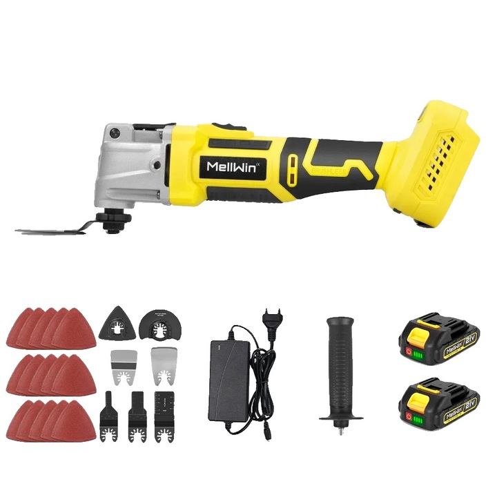 Unealta multifunctionala, 6+3 viteze, 2 acumulatori 7500mAh