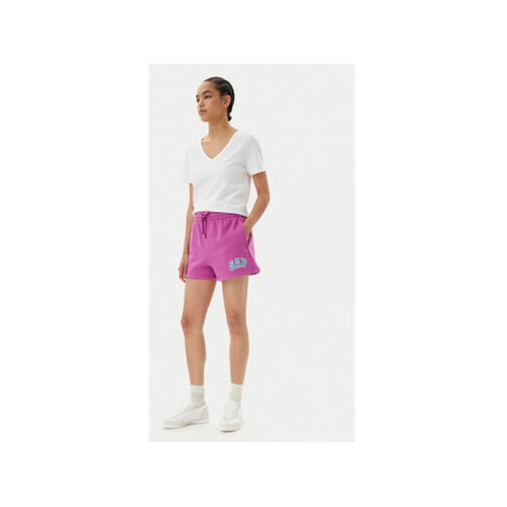 Gap noi sport rovidnadrag, 769323-07, pamut/ujrahasznositott polieszter, rozsaszin, Rózsaszín