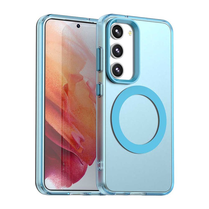 Husa pentru Samsung Galaxy S23, din Policarbonat, Danex, Culoare Albastru