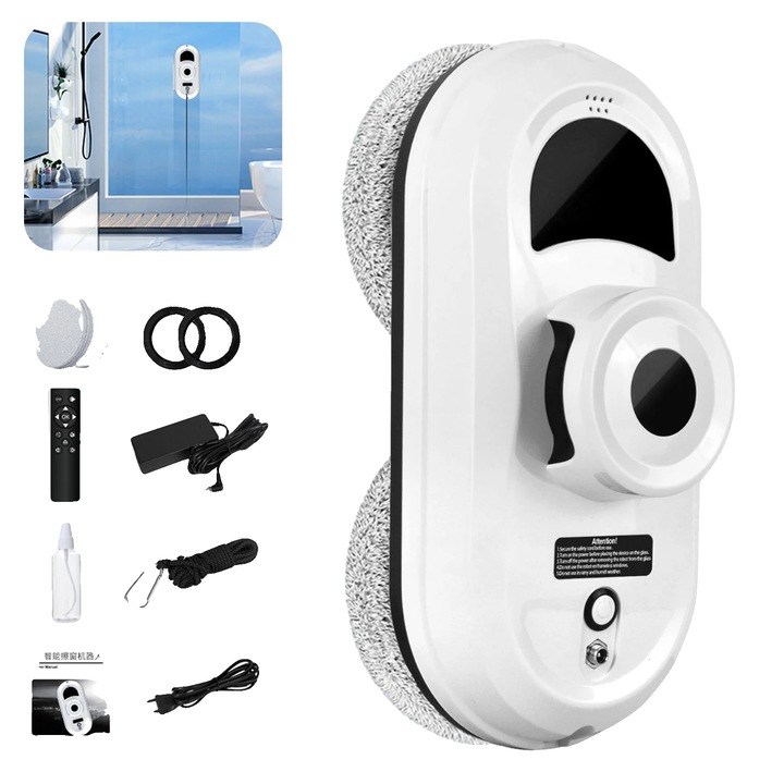 Robot de curatare feronerie, control de la distanta, putere de aspiratie 5600Pa, set complet
